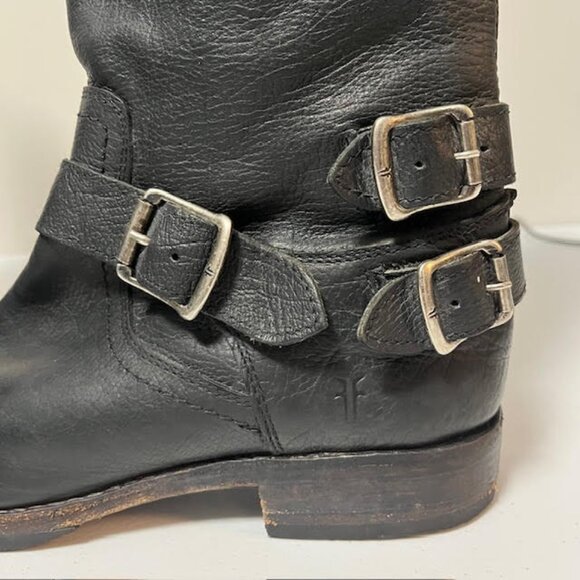 Frye Veronica Slouch Leather Tall Riding Boots US 11 - Picture 8 of 16